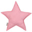 Coussin étoile pois blancs sur rose corail