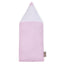 Crayon chiffon pois blancs sur rose