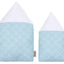 Tissu maison Uniweiss blanc demi-cercles sur pastel menthe
