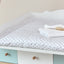 Matelas à langer pois gris sur blanc