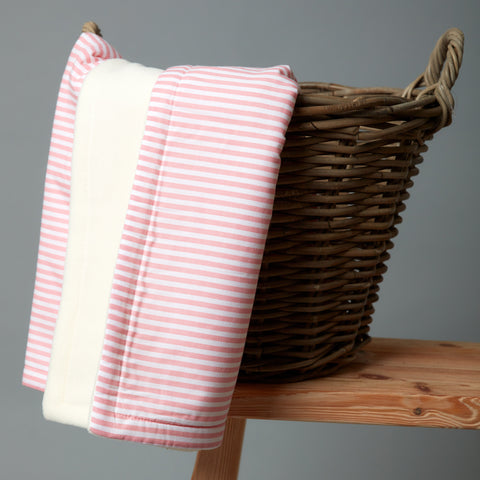 Baby blanket stripes pink