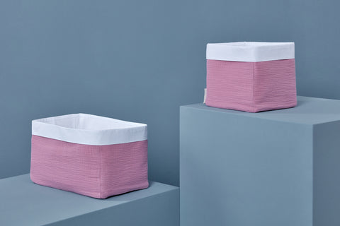 Muslin basket pink