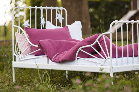 Set biancheria da letto in mussola viola