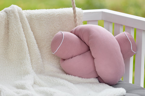 Changing table border muslin pink