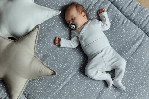 Crawling blanket muslin grey dots