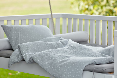 Bedding set muslin grey dandelions