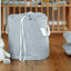 Panier à jouets mousseline pissenlit gris