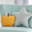 Coussin étoile mousseline menthe