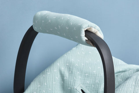 Arm protector baby seat muslin mint dandelions