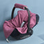 Couverture bébé pour l'été mousseline cramoisi
