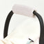 Protège-bras siège bébé motif plume blanc sur rose