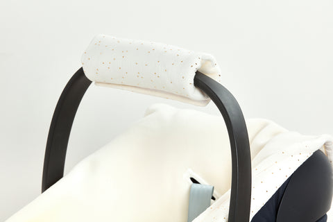 Arm protector baby seat muslin golden dots on white