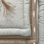 Matelas à langer lin vert clair blanc