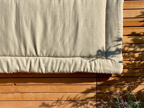 Crawling blanket linen natural brown