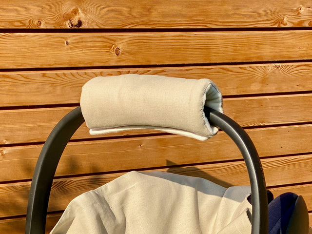 Arm protector baby seat linen natural brown