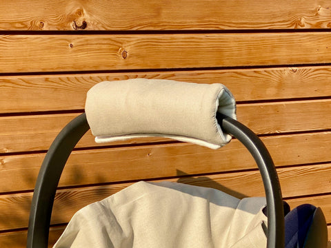 Arm protector baby seat linen natural brown