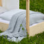 Couvre-lit mousseline pissenlit gris