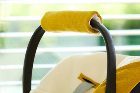 Arm protector baby seat double crepe yellow mustard