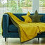 Tagesdecke Doppelkrepp Gelb Mustard