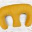 Coussin d'allaitement pour jumeaux cordon large cordon jaune moutarde