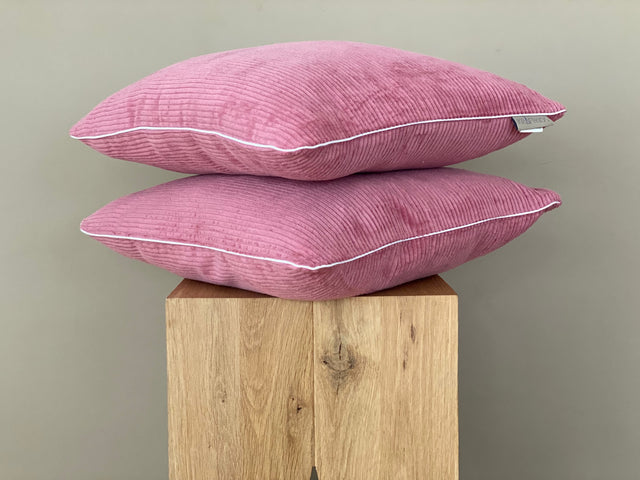 Pillowcase corduroy wide corduroy pink