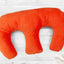 Coussin d'allaitement pour jumeaux cordon large cordon orange pur orange