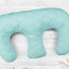 Coussin d'allaitement pour jumeaux mousseline rose