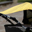 Auvent points blancs sur jaune