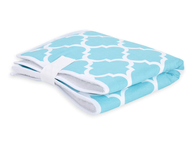 Travel changing mat Moroccan clover turquoise