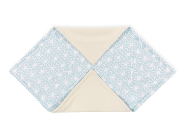 Decke für Babyschale Winter weiße Diamante auf Pastel Blau