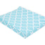 Housse pour matelas à langer coin trèfle marocain turquoise