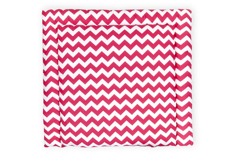 Materassino per fasciatoio Chevron magenta