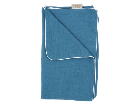 Baby blanket muslin blue