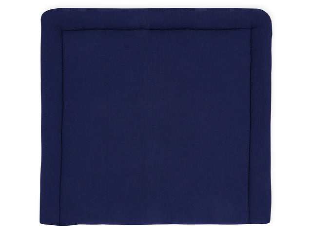 Changing mat muslin dark blue