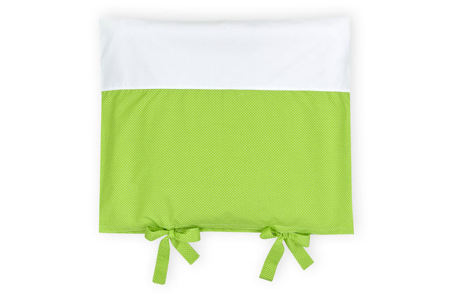 Housse pour coussin de table à langer pois blancs sur vert