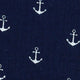 Musselin dunkelblau Anker