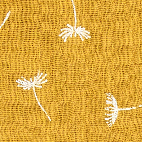 Fabric MUO muslin yellow dandelions