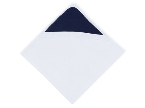 Hooded towel muslin dark blue