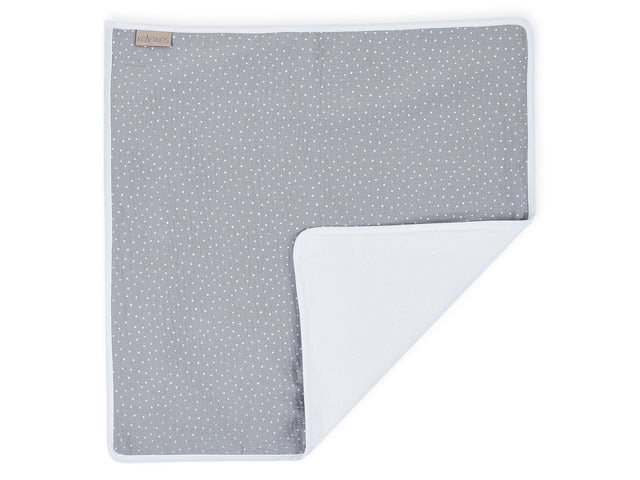 Changing mat muslin gray dots