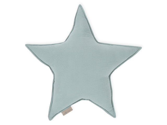 Star cushion muslin mint