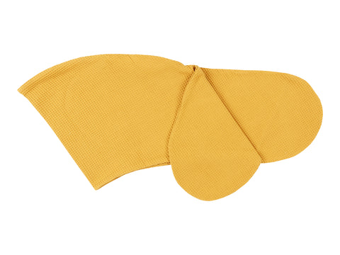 Nursing pillow cover waffle piqué mustard