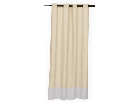 Curtains golden irregular dots on olive green