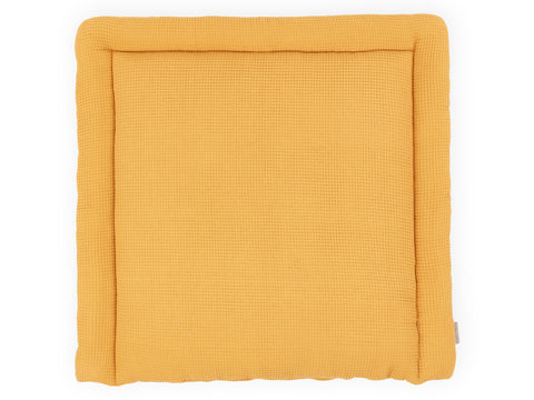 Changing mat waffle piqué mustard