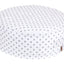 Pouf pois blancs sur gris