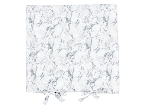 Cover for changing table pad white marble