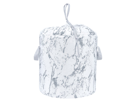Toy basket white marble