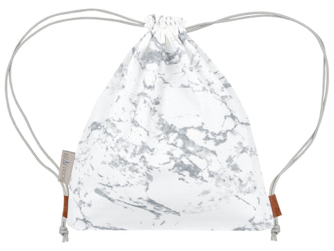 gym bag white marble