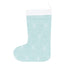 Chaussette de Noël fine strass blanc sur menthe