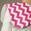 Burp Cloth Chevron Magenta