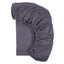 Drap housse mousseline pois dorés sur gris
